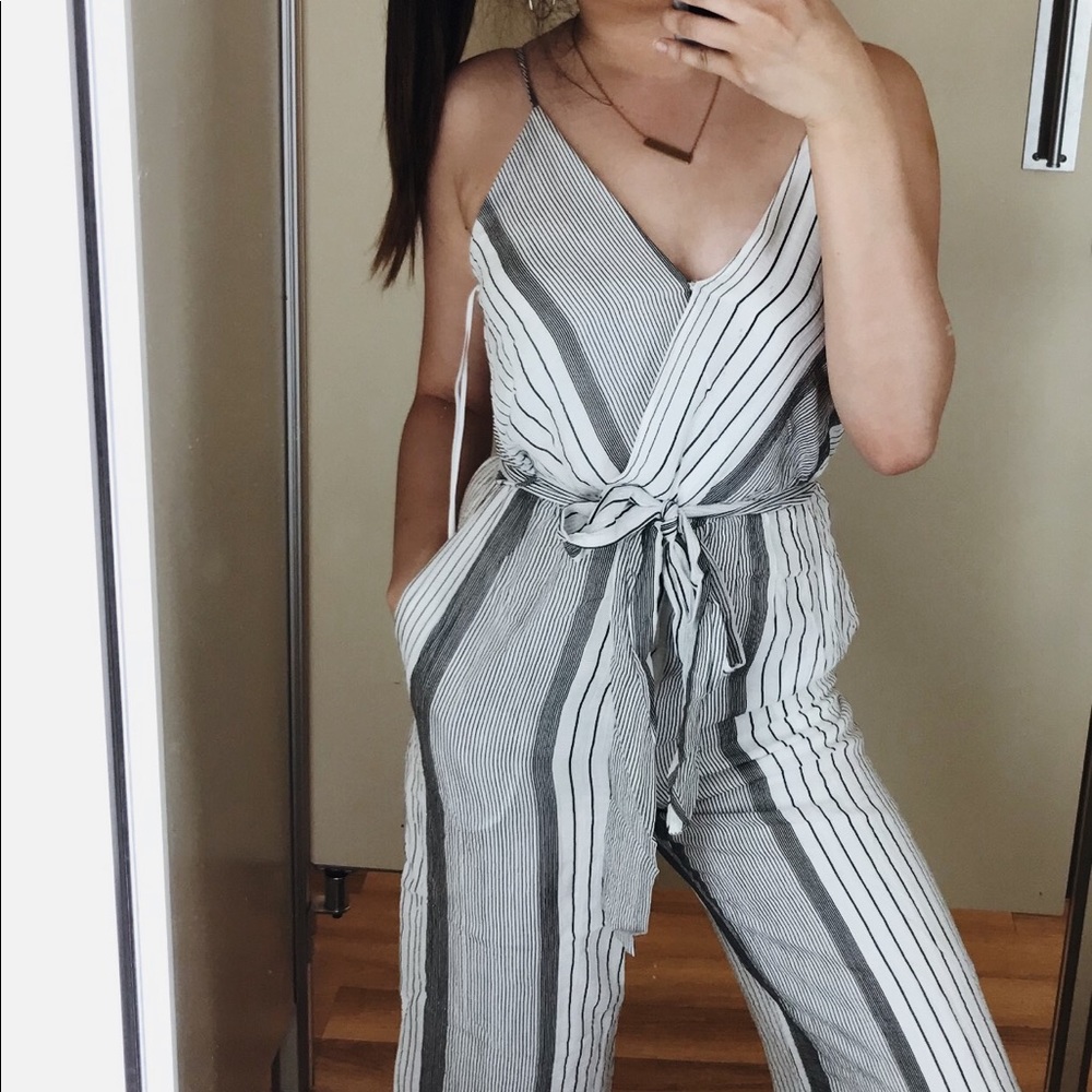 White and Black Romper!